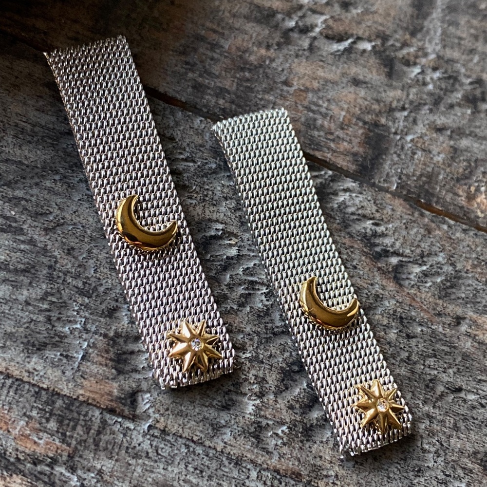 New Celestial Strip Dangle Earrings - image 7